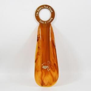 Vintage Boston Park Plaza Hotel Towers Advertising Plastic Shoe Horn Crystal Tex